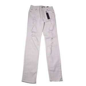 Tractr Nina High Rise Jeans in White